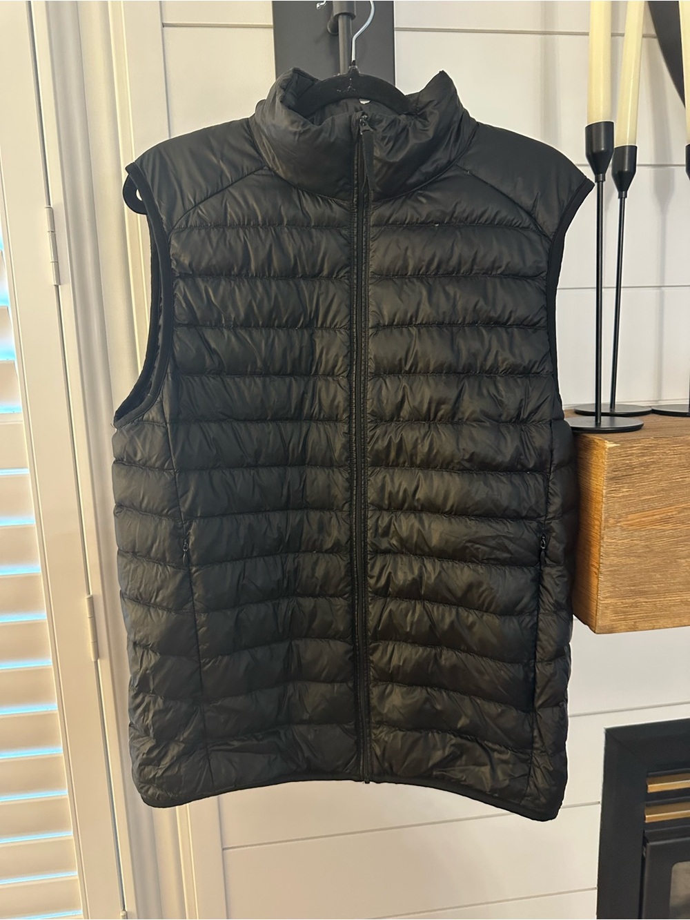 Uniqlo Black Oversized Quilted Down Filled Vest Puffer